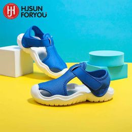Sandals New Arrival Summer Children Beach Boys Casual Sandals Kids Shoes Closed Toe Baby Non-slip Sport Sandals for Girls Eur Size 22-33 240423