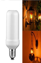 Edison2011 2018 New E27 Corn Light LED Lamp Flame Effect Fire Light Bulbs 9W Flickering Emulation Flame Lights AC85265V 3 Modes8926952