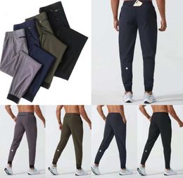 LL Men's Jogger Long Pants Sport Yoga Outfit Quick Dry Drawstring Gym Pockets Sweatpants Trousers Mens Casual Elastic Waist fitness Designer Fashion Clothing 34786