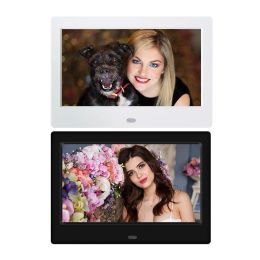 Frames 7 inch Digital Picture Photo Frame FullView Screen Photo Album Clock Calendar Support SD/MS/MMC and Other Memory Cards
