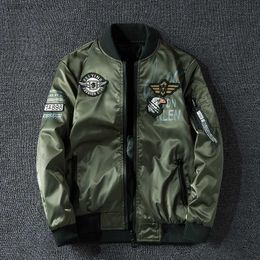 Men's Jackets Motorcycle jacket army air force pilot jacket military air tactics mens double-sided pilot bomber jacketL2404