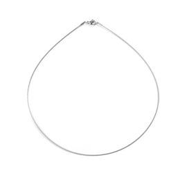 Necklaces 2019 New 304 Stainless Steel Collar Neck Necklace Simple Jewellery For Women Girls Men Gift 45cm(17 6/8") Long, 1 Piece