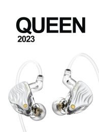 Earphones TFZ/SUPERTFZ QUEEN 2023 Inear Earphone Bass Wired Headphone DJ Monitors 3.5mm/typec Hifi Music Earbud Noise Cancelling Headset