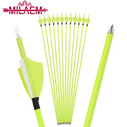 Arrow 12pcs 31inch Mix Carbon Arrow Spine1500 Turkey/Rubber Feather Compound/Recurve Bow Outdoor Archery Shooting Hunting Accessories