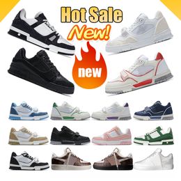 Designer mens Sneaker Casual Shoes Top Low Genuine Leather Sneaker white Black grey green orange purple pink womens Sports Trainers Sneakers 2024 size 36-45