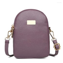 Shoulder Bags 2024 Ladies Mini Nubuck Leather Handbag PV Luxury Messenger Bag Wallet Clutch Mobile
