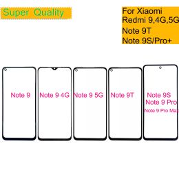 Panel 10Pcs/Lot For Xiaomi Redmi Note 9 Pro 9S 9T Touch Screen Panel Front Outer Glass Lens For Redmi Note 9 5G LCD Glass With OCA