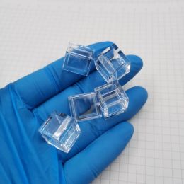 Miniatures 10pcs Acrylic Cases Cube Shape Clear Boxes for Element Cube Collection Storage Jewellery PP plastic Box 14mm for Fish Hooks