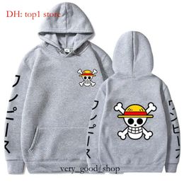 Men's Hoodies & Sweatshirts Men's Anime One Piece Luffy Fleece Hoodie Women Spring and Autumn Manga Boy Girl Clothesmen's Rowe22 6292