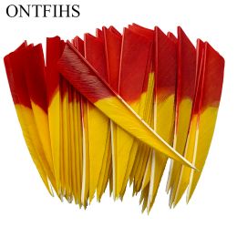 Darts 36Pcs Right/Left Wing 4Inch Natural Turkey Feather Shield Cut Fletches Arrows Parts Archery DIY Accessories Outdoor Sport