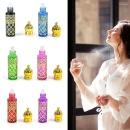 Storage Bottles Sample Test Container Golden With Roller Dropper Sticker Perfume Essential Oil Glass