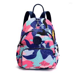 Backpack Women's Fashion And Elegant Bag Soft Nylon Solid Zipper Comfortable For Ladies Designer Travel