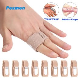 Treatment Pexmen 1/2/5/10Pcs Finger Buddy Wraps Broken Jammed Swollen Finger or Dislocated Joint Finger Splints hammer toe Straightener