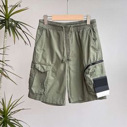 Stones Islandss Shorts Men's Shorts Mens Designer Pockets Work Five-piece Stone Shorts Womens Summer Sweat Multi-function Thigh Stones Islandss Shorts 8821