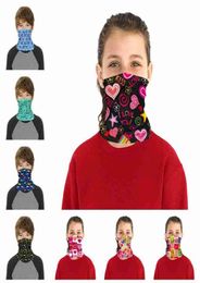 Children Face Mask Kids Protective Mask Outdoor Cycling Magic Scarf Bandana Headband Neck Gaiter Balaclava Turban ZZA2377 300Pcs4120569