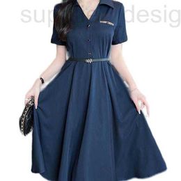 Runway Dresses designer fashionable, light, mature, elegant 24 new summer style has a temperament, including waistband to make you look slim. This mid length dress GY14