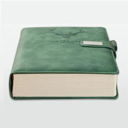 Super Thick Soft Leather A5 Journal Notebook School Office Meeting Record Notepad Soft Leather Diarys 80gms 2024 240415