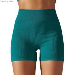 Women's Shorts Womens cycling shorts jogging and fitness Scrunch hip high waist push up gym womens sportswear H240424