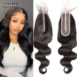 Wigs Body Wave 2x6 HD Lace Closure Brazilian Natural Colour Human Hair Closure For Women 1220 inch Pre Plucked with Baby Hair Closure