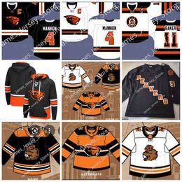 Kob 2022 NCAA Frozen Four Oregon State Beavers Hockey Jersey 8 Zach Palmquist 15 C. J. Suess 24 Edwin Hookenson 9 Max Coatta 18 Matt Leitne