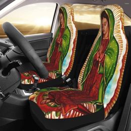 Car Seat Covers Blessed Mother Mary Cover Custom Printing Universal Front Protector Accessories Cushion Set