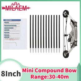 Arrow 8Inch Archery Mini Compound Bow Set 11.7lbs Range3040m Stainless Steel Powerful Bow Outdoor/Indoor Shooting Hunting Accessories