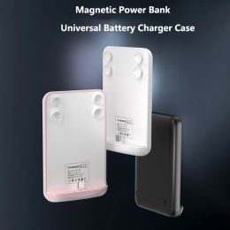 Cases 5000mAh Magnetic Power Bank Type C Universal Battery Charger Case For iPhone 14 13 12 11 Pro X XS Max Samsung S22 Huawei Xiaomi