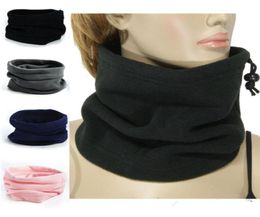 3in1 Winter Unisex Women Men Sports Thermal Fleece Scarf Snood Neck Warmer Face Mask Beanie Hats7652057