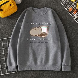 Men's Hoodies I Am Programmer Make Computer Man'S Hoodie Simple O-Neck Pullovers Autumn Pocket Sportswear Sports Rglan Sleeves Male