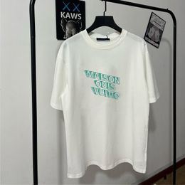 L Brand Designer T-Shirt Luxury T Shirt For Men Green Letters Fashion Tees Women Casual Top Euro Size 3XL
