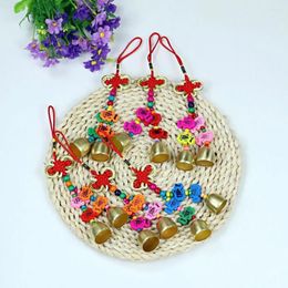 Decorative Figurines Chinese Knot Wind Chime National Chimes Handmade Exquisite For Bag Car (Random
