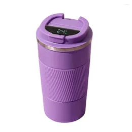 Water Bottles Thermal Cup Stainless Steel Insulated Coffee Mug With Temperature Display Leakproof Lid Vacuum Tumbler For Drinks