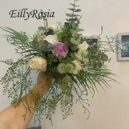 Wedding Flowers EillyRosia Original Design Bride Bouquet Country Style Rustic Destination Ramo De Flores Para Novia