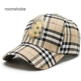 sunscreen B hat hat baseball cap cap female Baseball cap embroidered Mens outdoor spring cap cap sport fashionable plaid cap HRNA R6C1