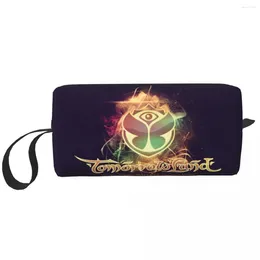 Cosmetic Bags Music Tomorrowlands Makeup Bag Pouch Belgian Electronic Dance Travel Toiletry Organiser Storage Men Women