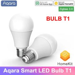 Control 2023 NEW Aqara Smart LED Bulb T1 Zigbee 3.0 E27 2700K6500K 220240V APP Remote Lamp Light For Xiaomi smart home mihome Homekit