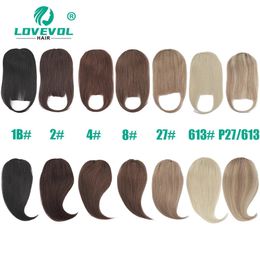 Straight Human Hair Bangs with 3 Clips 100% Real Remy Natural Hair Bangs and Fringe Clip In Hair Human Hair 20g 240423