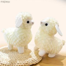 Pluszowe lalki Pluszowa zabawka biała owca jagnięcinka urocze kawaii zwierzęce lalki dziewczyna nadziewana miękka lalka poduszka sofa poduszka