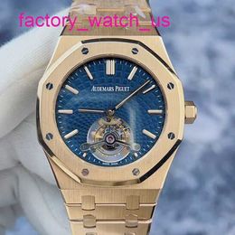 AP Diving Wrist Watch Royal Oak Series 41MM Diameter 18K Rose Gold Tourbillon Manual Mechanical Mens Luxury Watch 26522OR