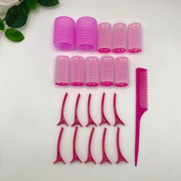 Tools 21 Piece Set Of Non Heat Curling Hair Tubes 10 Pieces+10 Hair Clips+1 Comb