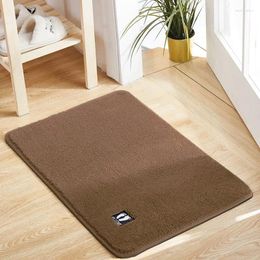 Carpets Chenille Bathroom Floor Bedroom Mat Into The Anti-skid Black