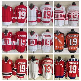 Kob Mens Vintage 19 Steve Yzerman Hockey Jerseys 75th Anniversary Home Red Jersey Classic 1992 Nation Team 1984 Campbell Stitched C Patch M