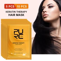 Treatments 5/10 PCS Travel Keratin Therapy Hair Mask Frizz Dryness Repair For Hair Nourishing Shine Keratin Treatment Mask Anti Hair Loss