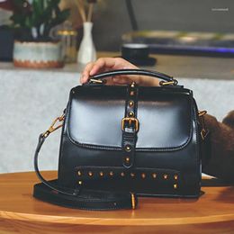 Waist Bags Classic Crossbody Bag For Women Vintage Genuine Leather Large Capacity Shoulder Messenger Luxury Handbags 2024 Bolsa