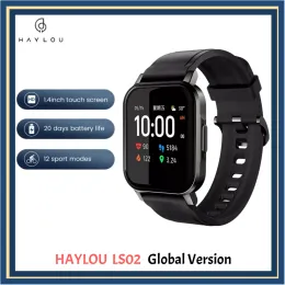 Watches Haylou LS02 Smart Watch For Men Sport Fitness Heart Rate Monitor IP68 Waterproof 1.4 Inch Smartwatch Global Version