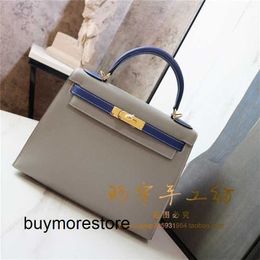 Designer Epsom Leather Handbag 7A Genuine Leather 28cm 4Z 7T Electro Button Wire Pure HandmadeqqCSDT