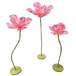 Aqumotic Forever Rose Tall Artificial Spring Flowers 1pc White Flower Red Black Blue Floral Faux Plant Green Stem Party Decor 240417