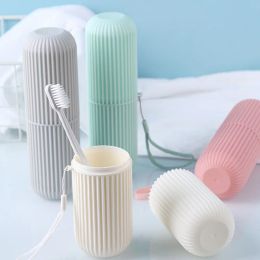 Toothbrush Portable Toothbrush Travel Cover Cup Bathroom Toothpaste Holder Storage Case Travel Camping Organiser Kit Toiletries Storage Box