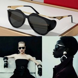 Womens designer fashion sunglasses with floating injection molded frame and metal upper frame decorative strip YS 137 womens luxury sunglasses Anti-UV