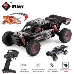 Electric/RC Car WLtoys 1/12 124016 124018 RC Car 75km/h High Speed Remote Control Truck 4WD Off-Road Drift Climbing Racing Cars Toys for Boys 240424